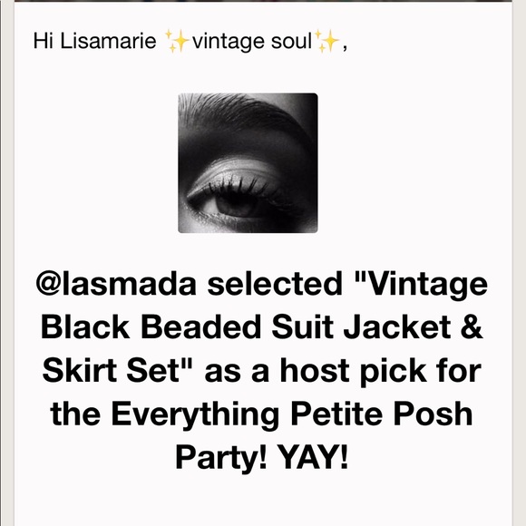 Vintage Black Beaded Suit Jacket & Skirt Set - Picture 8 of 8